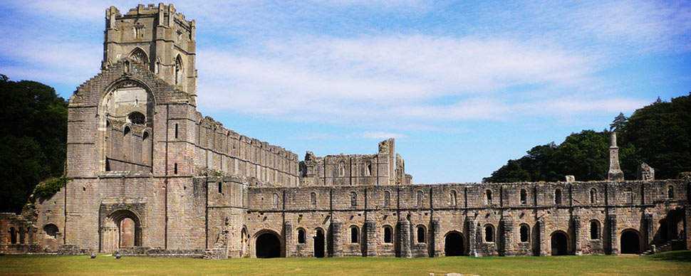 Fountains Abbey near Ripon in Yorkshire