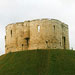 York castle and original walls around the old city